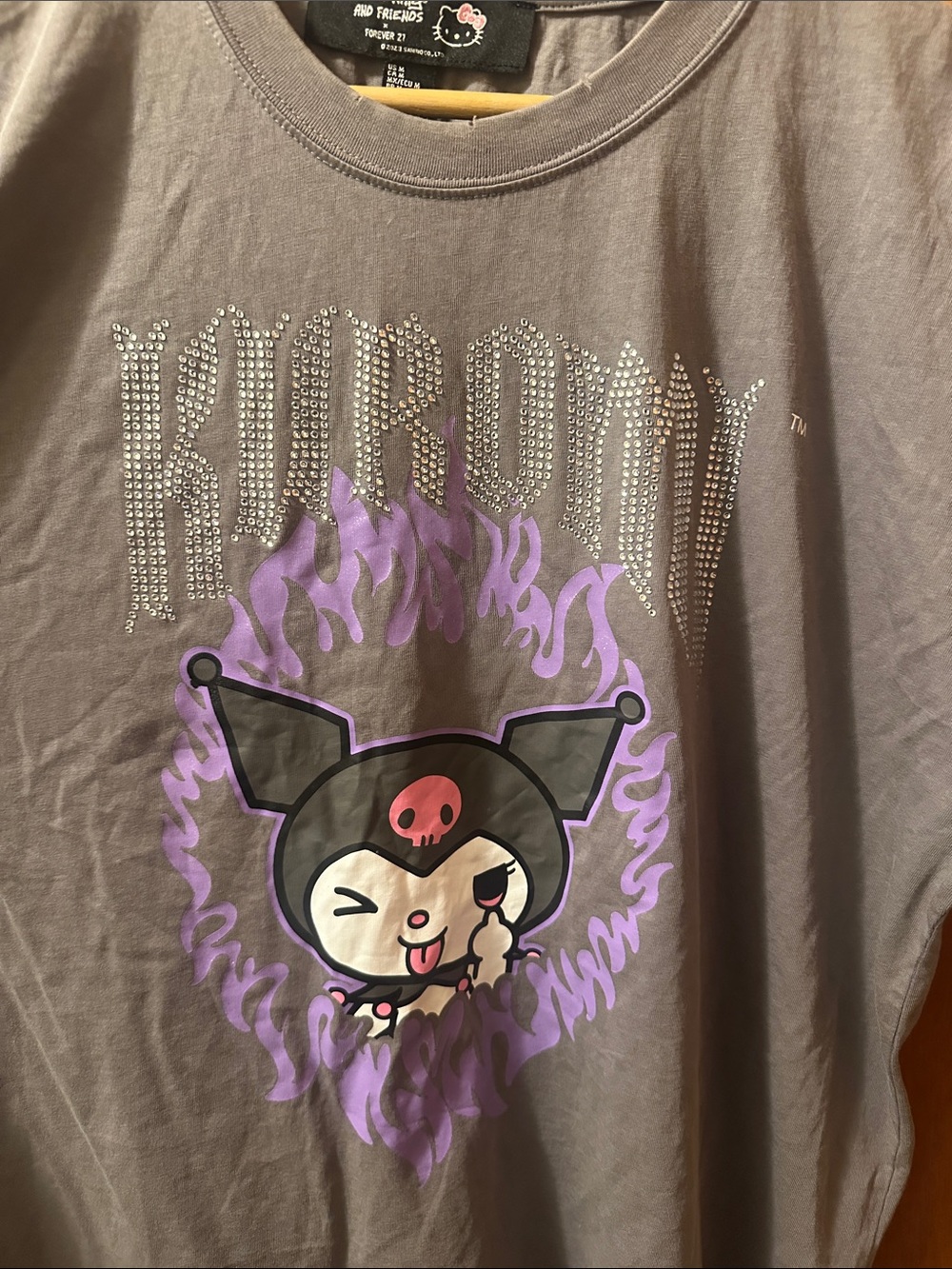 Forever 21 x hello Kitty and friends Kuromi Graphic Tee